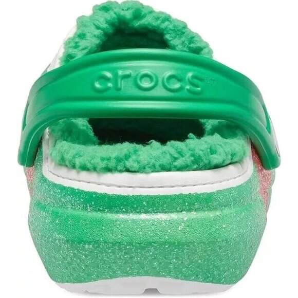 Crocs Unisex Classic Holiday Lined Clogs Fuzzy Slippers Mens 13 US New - Picture 10 of 16